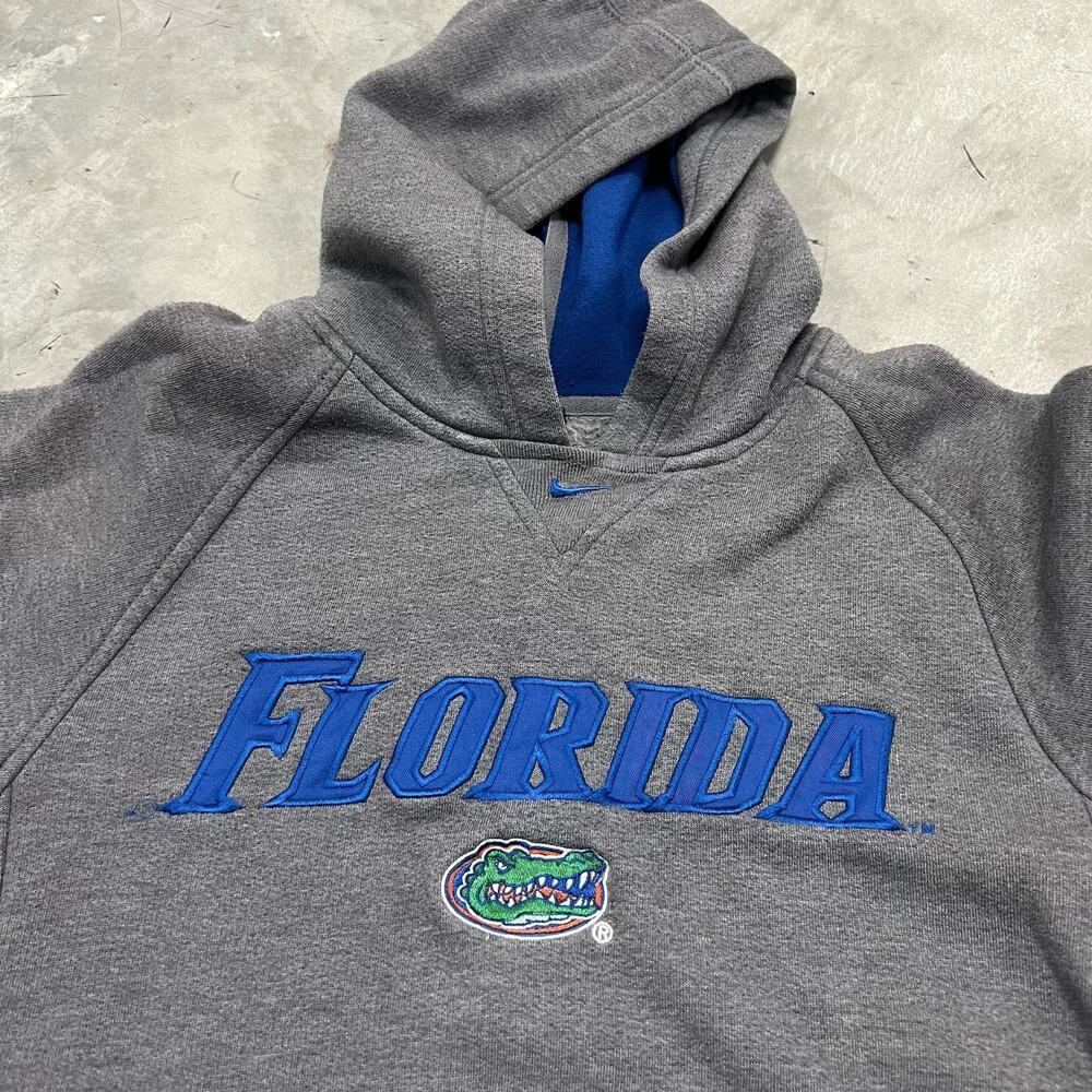 Florida Gators Hoodie Womens S Nike Team Vintage Center Swoosh Sweatshirt Gray - Picture 2 of 7